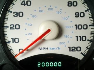 Illustration for article titled 200,000 Mile Mark Hit..